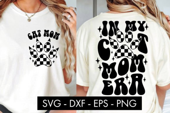 In My Cat Mom Era Checkered Paw SVG Review