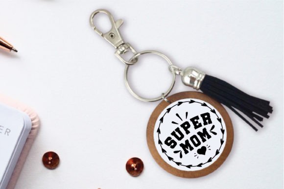 Super Mom Keychain Laser Cut SVG Review